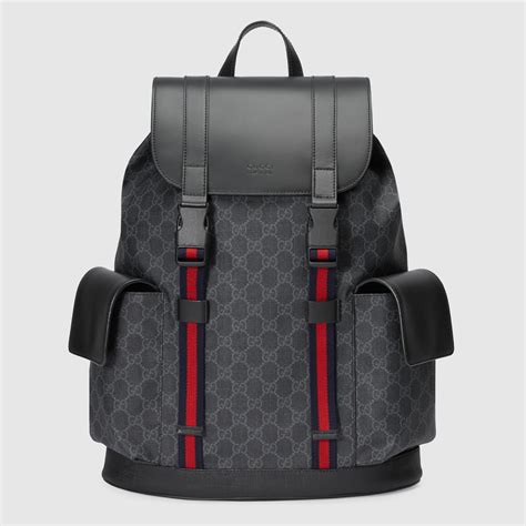 cheap gucci mens backpack|gucci print backpack for men.